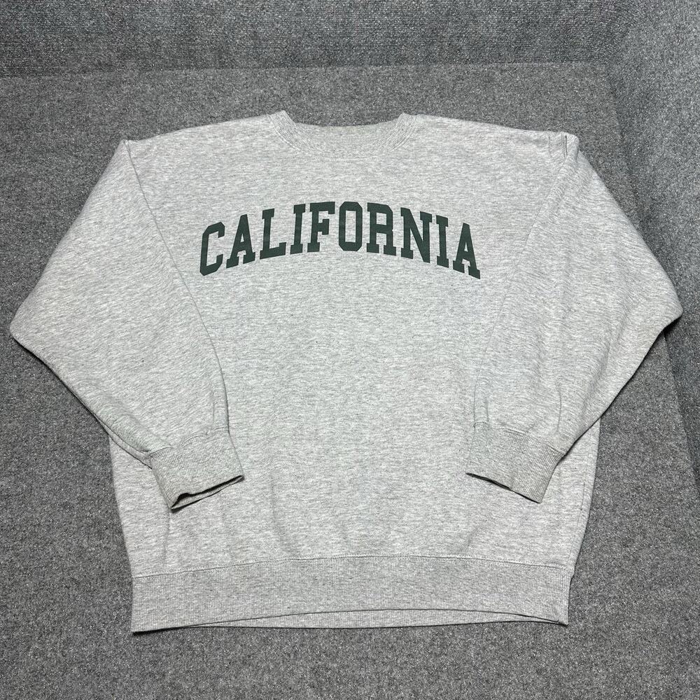Reflex Adult Unisex “California” Gray Sweatshirt Sweater (Size L) Retro State